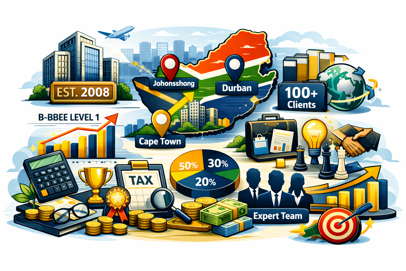 Khwalo and Associates — Key Facts: 12+ years, 200+ clients, 4 offices, SAIPA registered